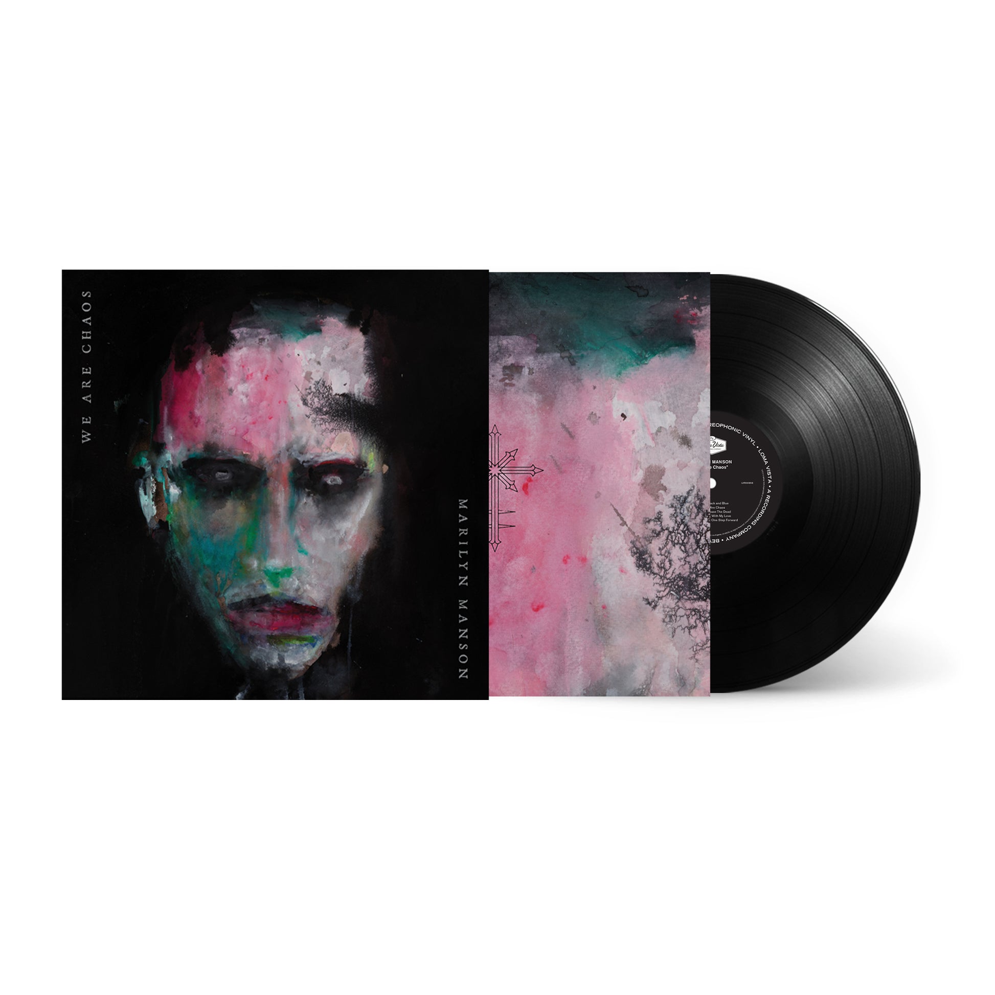Panda Republik pige WE ARE CHAOS Standard Black LP – Marilyn Manson Store