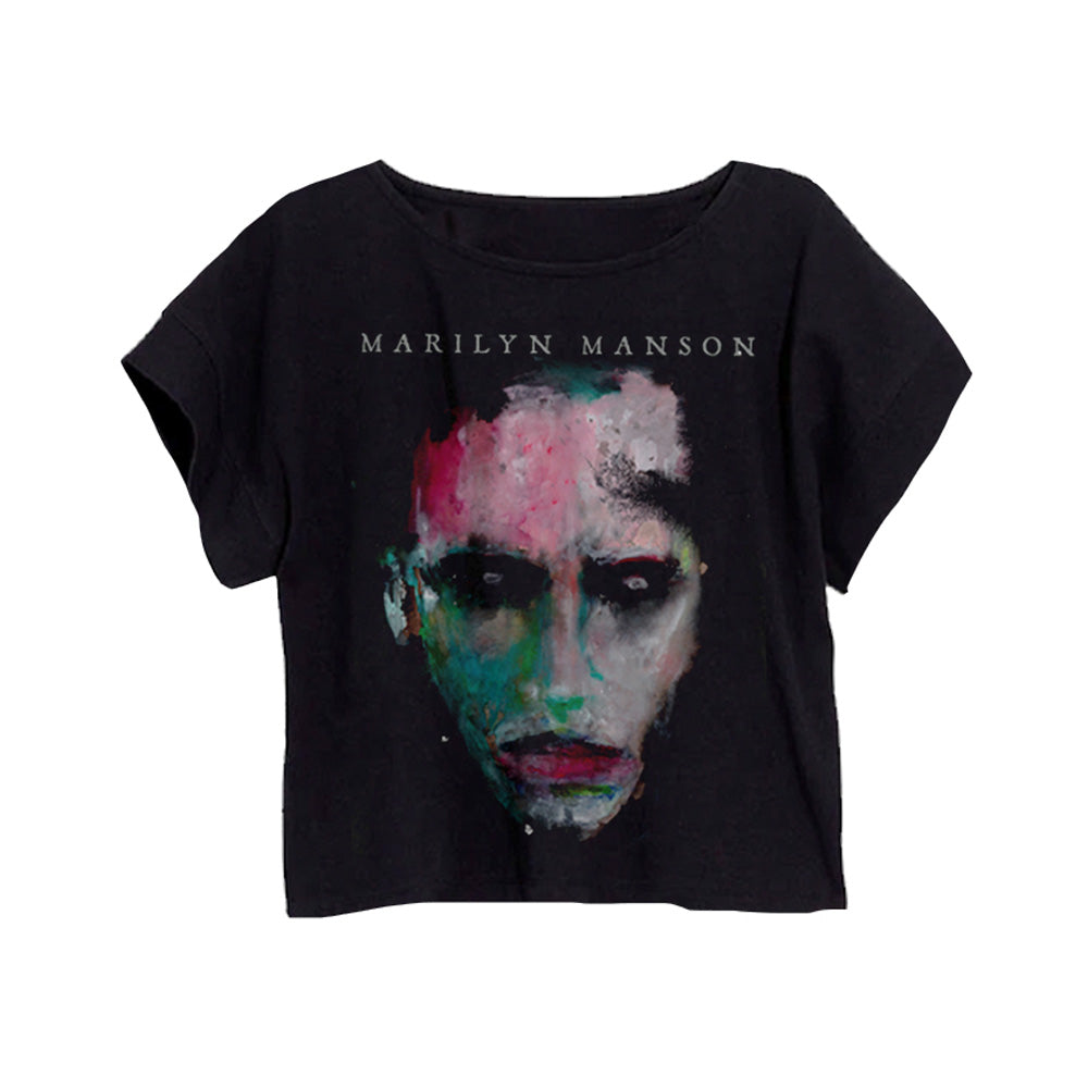 WAC Portrait Women's Black Crop Tee